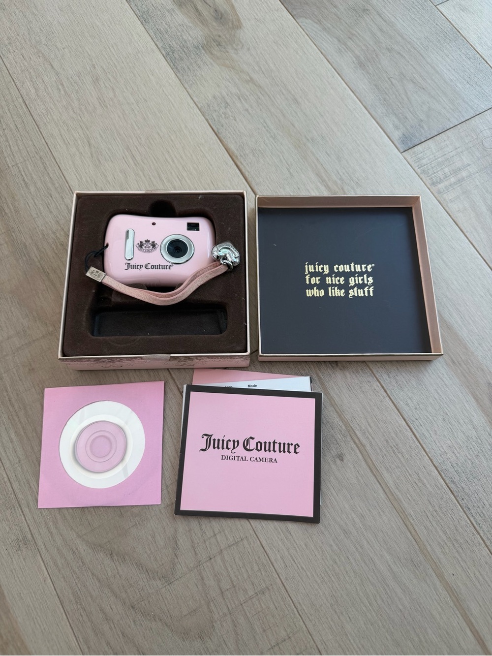 Juicy Couture Pink Compact Digital Camera with Matching Strap